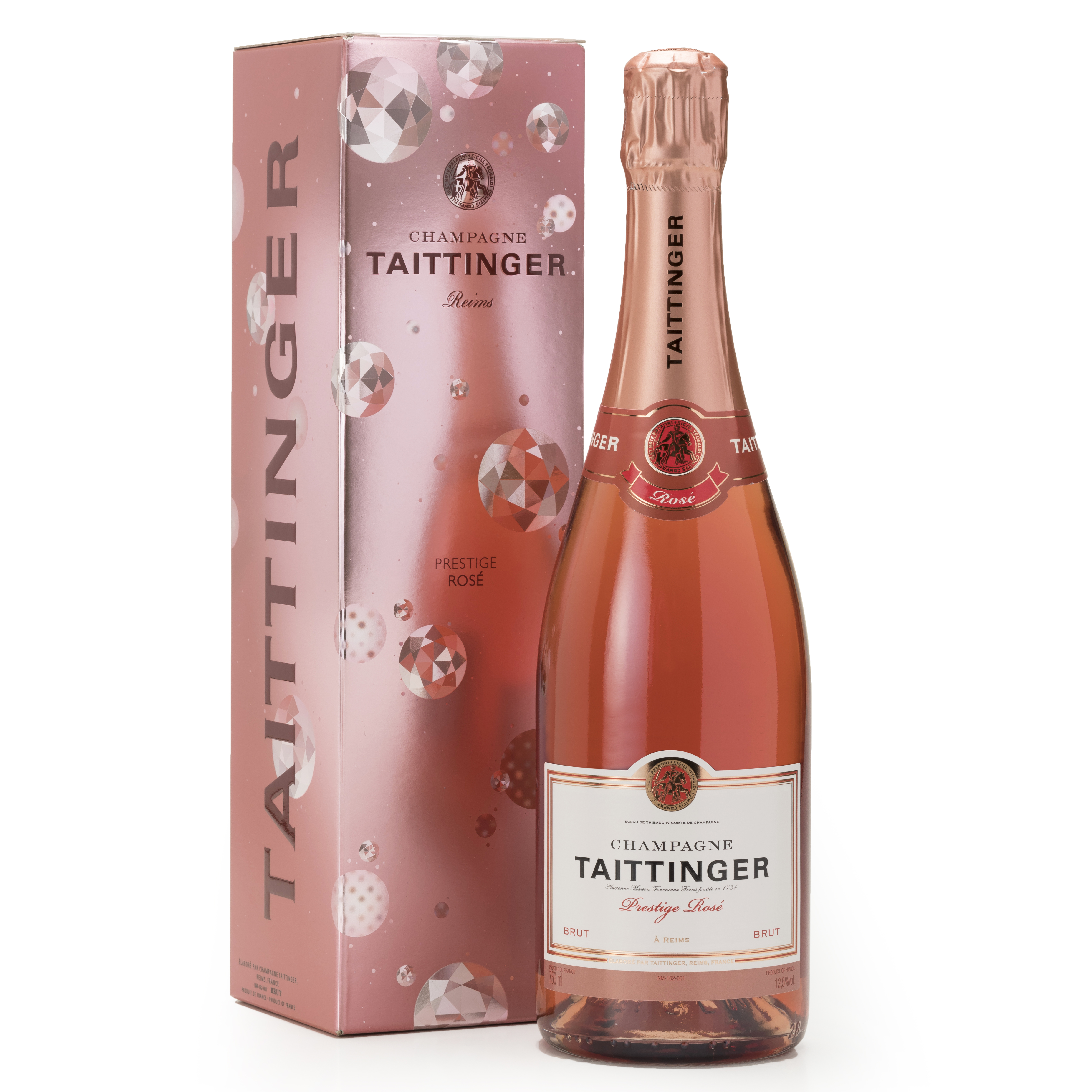 Buy And Send Taittinger Brut Prestige Rose NV Champagne 75cl Online